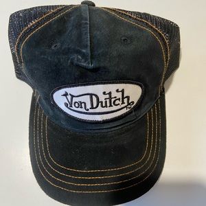 New! Von Dutch Black Trucker Hat